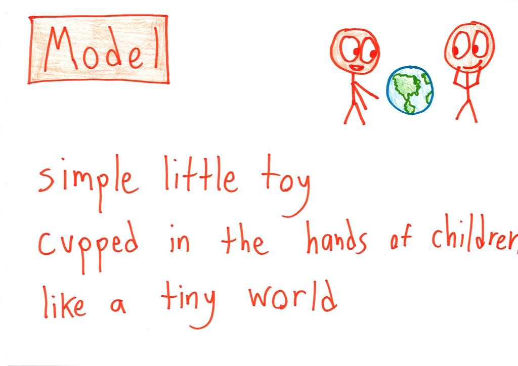Ten hand-lettered haiku, each defining a math term (number, proof, counterexample, infinity, paradox, model, inverses, application, corollary, Cartesian plane) with a small illustration. (panel 6 of 10)