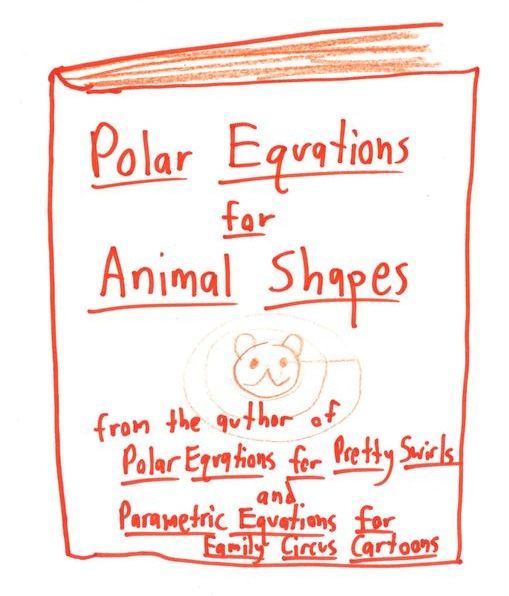 A fake book of polar equations that draw animals.