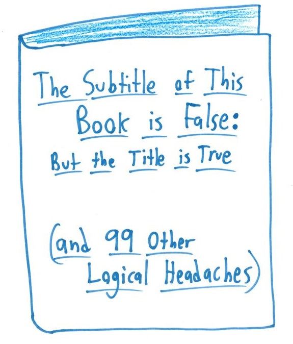 A book whose title and subtitle form a liar-style paradox.