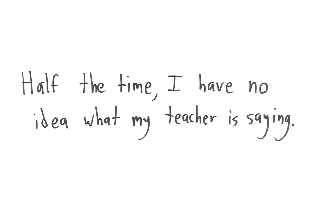 'Half the time I have no idea' becomes 'half the time I have some idea.' (panel 1 of 2)