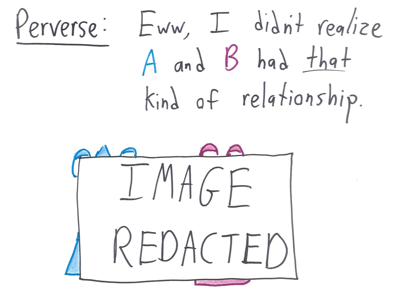 The logical relatives of 'If A, then B': statement, converse and inverse, then sillier ones like traverse, subversive, freeverse, multiverse, perverse, reverse and versatile. (panel 8 of 10)