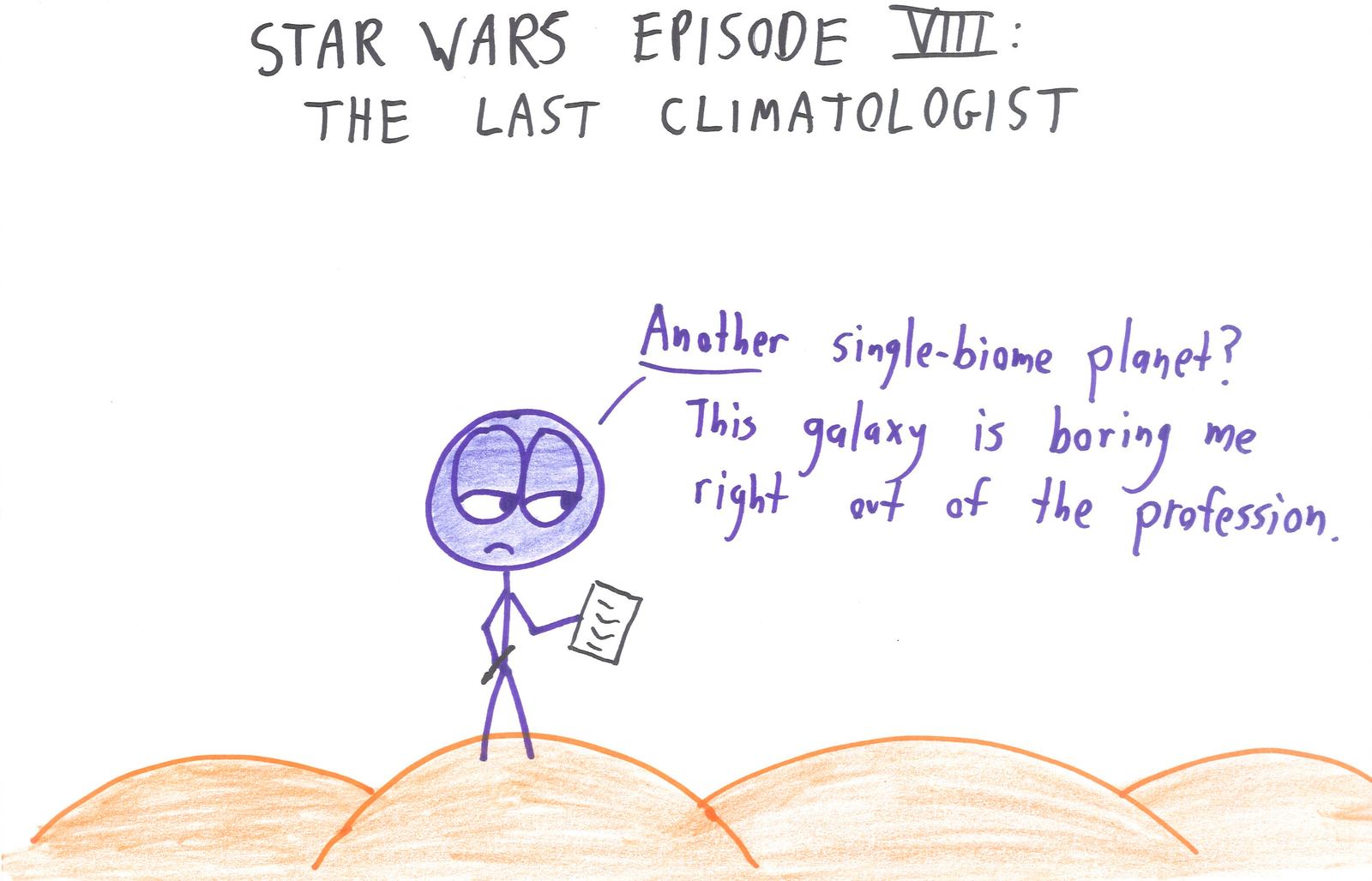 Ten 2017 movies reimagined for nerds: an 8 furious that 2³ < 3², a Spider-Man replication crisis, Minion postdocs, a consultant baby, the last climatologist, and Groot's linguistics. (panel 9 of 10)