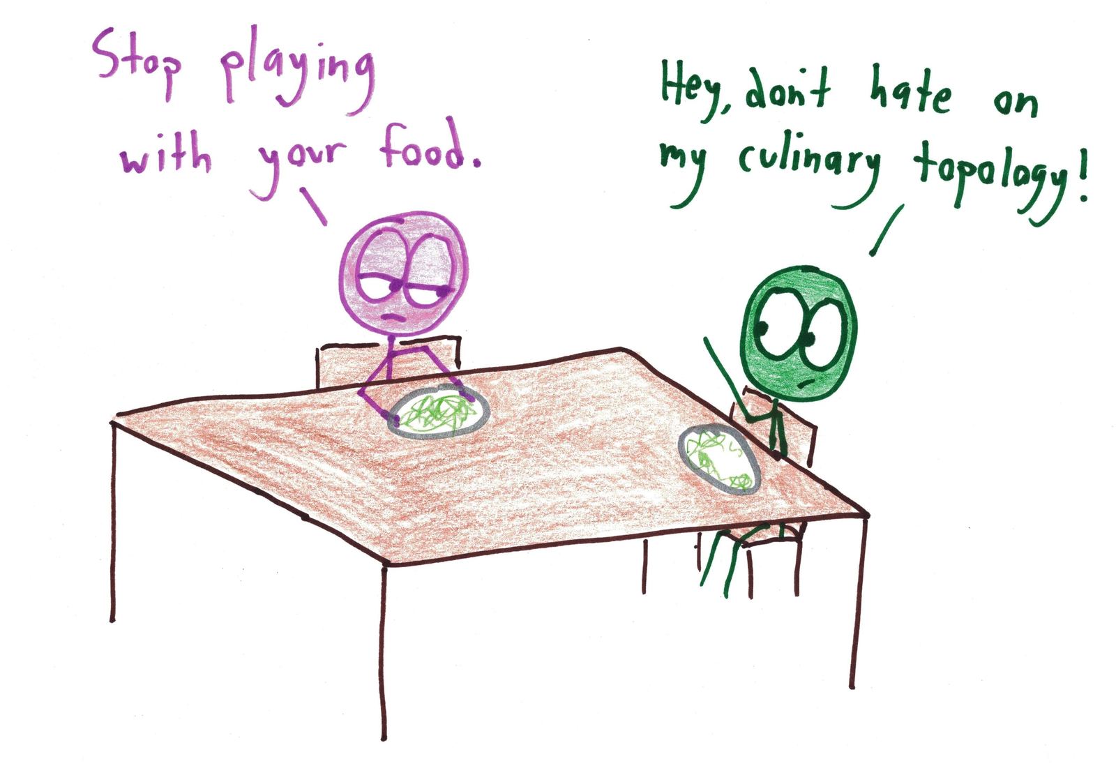 A branding tip, 'everything sounds better when called the mathematics of something', followed by eight excuses: culinary topology, the combinatorics of culture, the Fourier analysis of sleep, streaming an asymptote, and more. (panel 2 of 9)