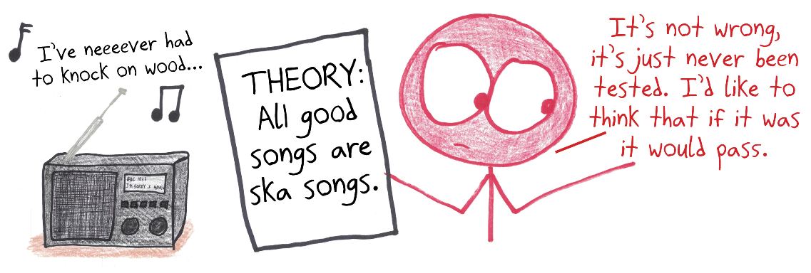 Someone holds the theory that all good songs are ska songs. It's never been tested, but they're sure it would pass.